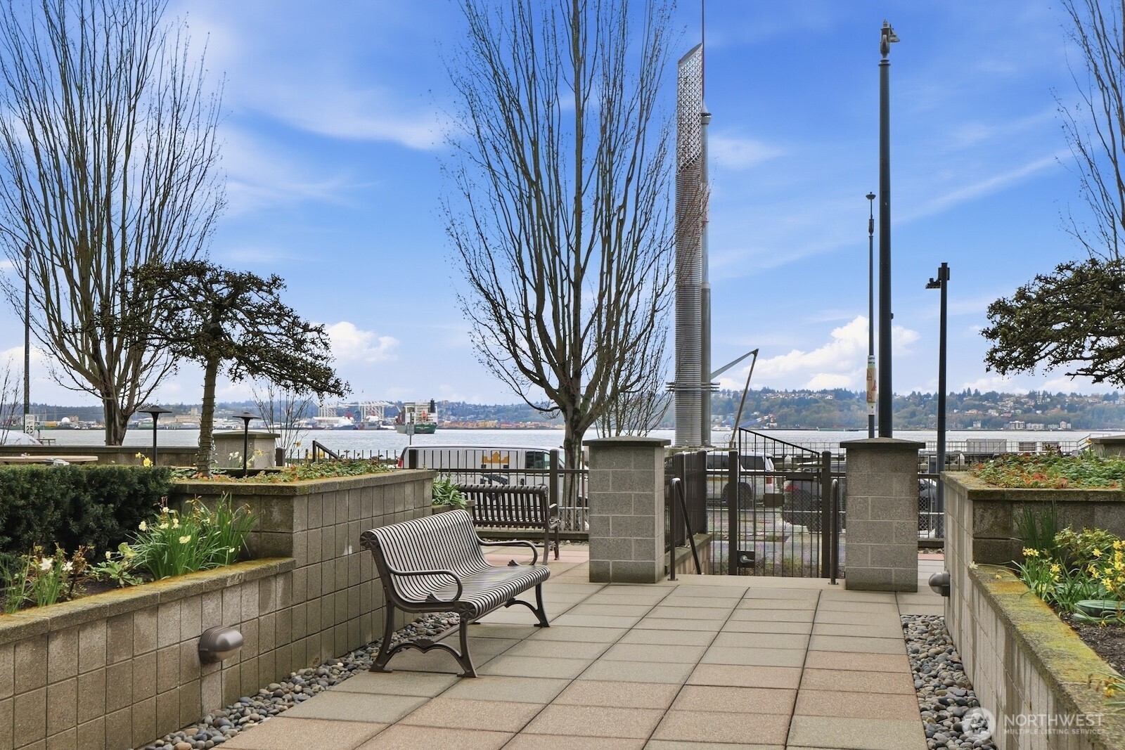 2000 Alaskan Way, Unit 553 Seattle, WA 98121 - Photo 29 of 33 a patio with water view and city view