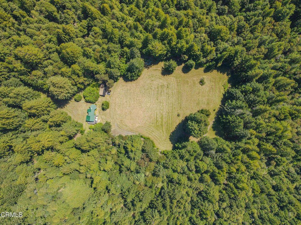 28680 Comptche Ukiah Road Comptche, CA 95427 - Photo 24 of 58 an aerial view of residential house with outdoor space and trees all around