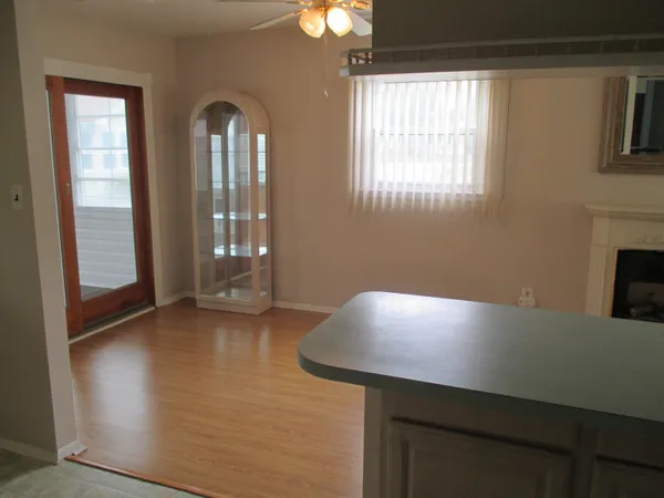 a view of staircase with white walls