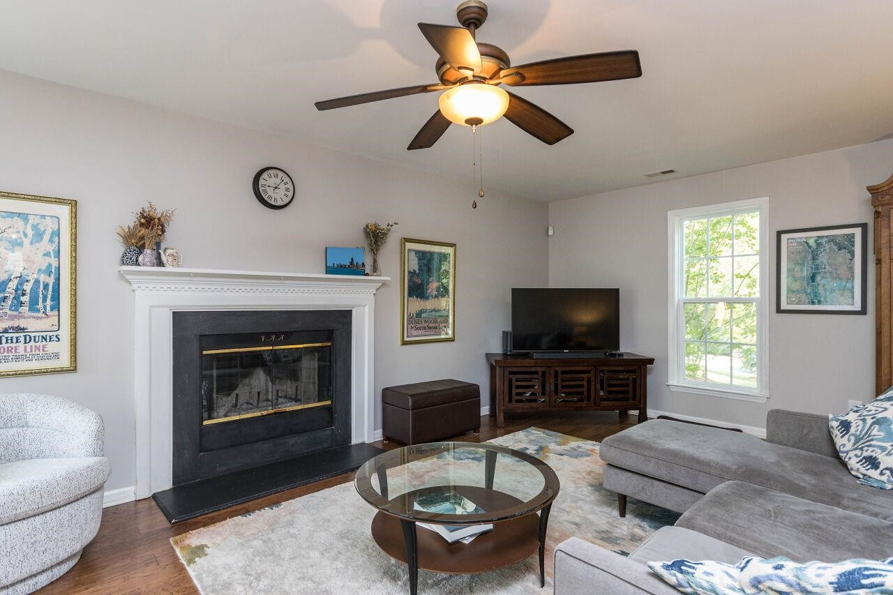 12 Rattan Bay Court Durham, NC 27713 - Photo 5 of 33 Living Room w/ Fireplace