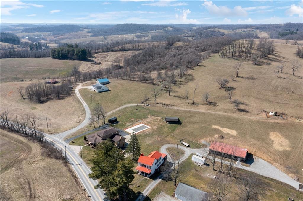 3323 State Rte 2011 Scenery Hill, PA 15360 - Photo 32 of 34 an aerial view of a house with a yard