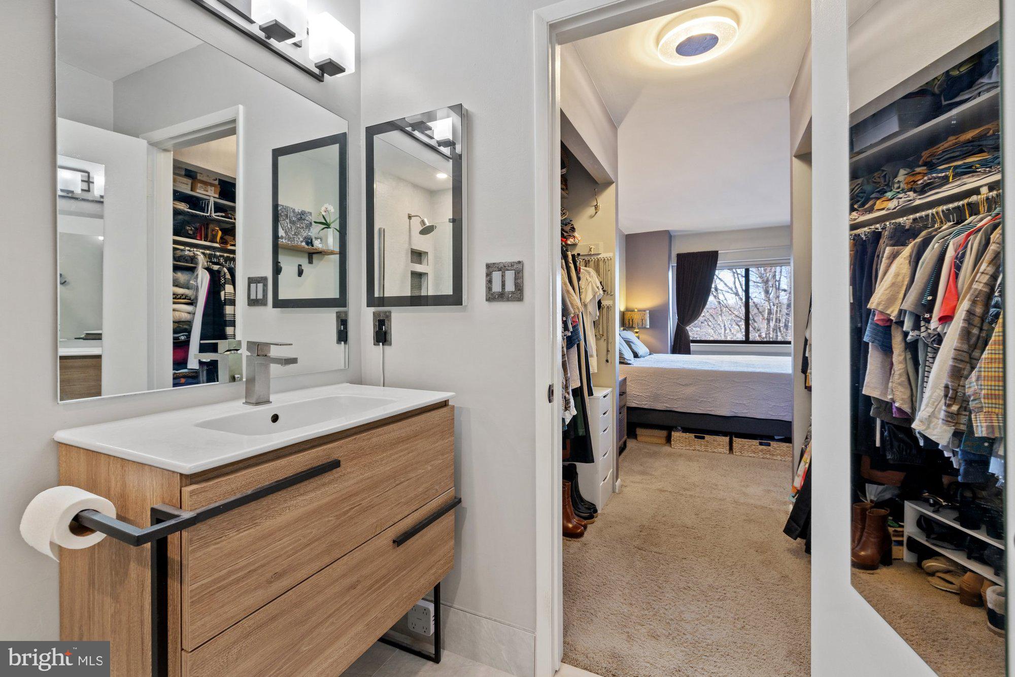 11120 Harbor Court, Unit 1120 Reston, VA 20191 - Photo 32 of 55 a en suite bathroom with a sink and a mirror