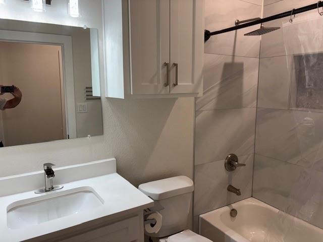 4707 Chapman Street Fort Worth, TX 76105 - Photo 18 of 21 a bathroom with a sink a toilet and shower