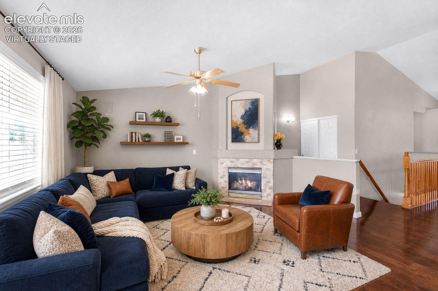 7840 Midnight Road Peyton, CO 80831 - Photo 11 of 48 virtually staged - This lovely fam rm offers a warm, cozy fireplace