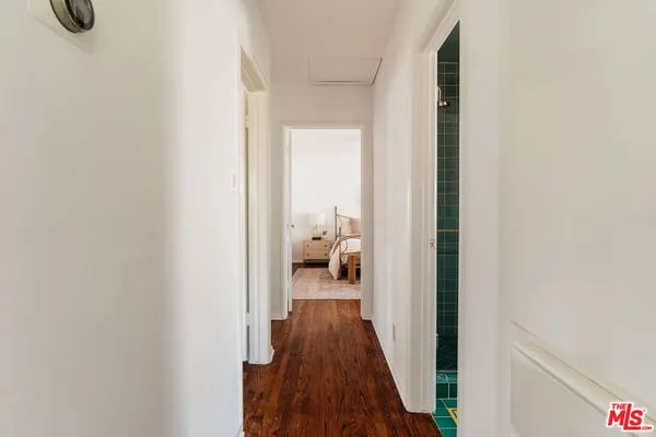 a way to bed with wooden floor