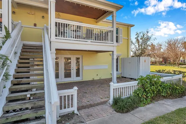 a view of a lake with houses