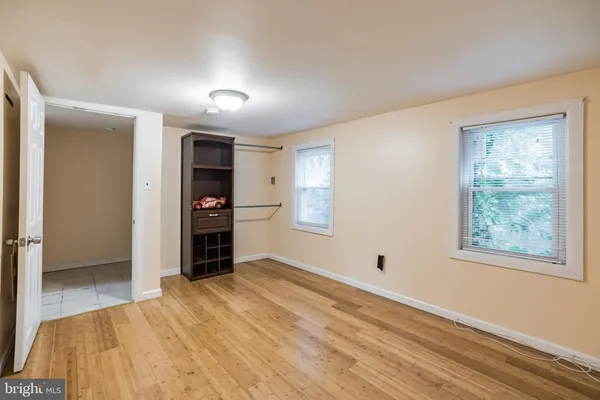 a view of a room with closet area