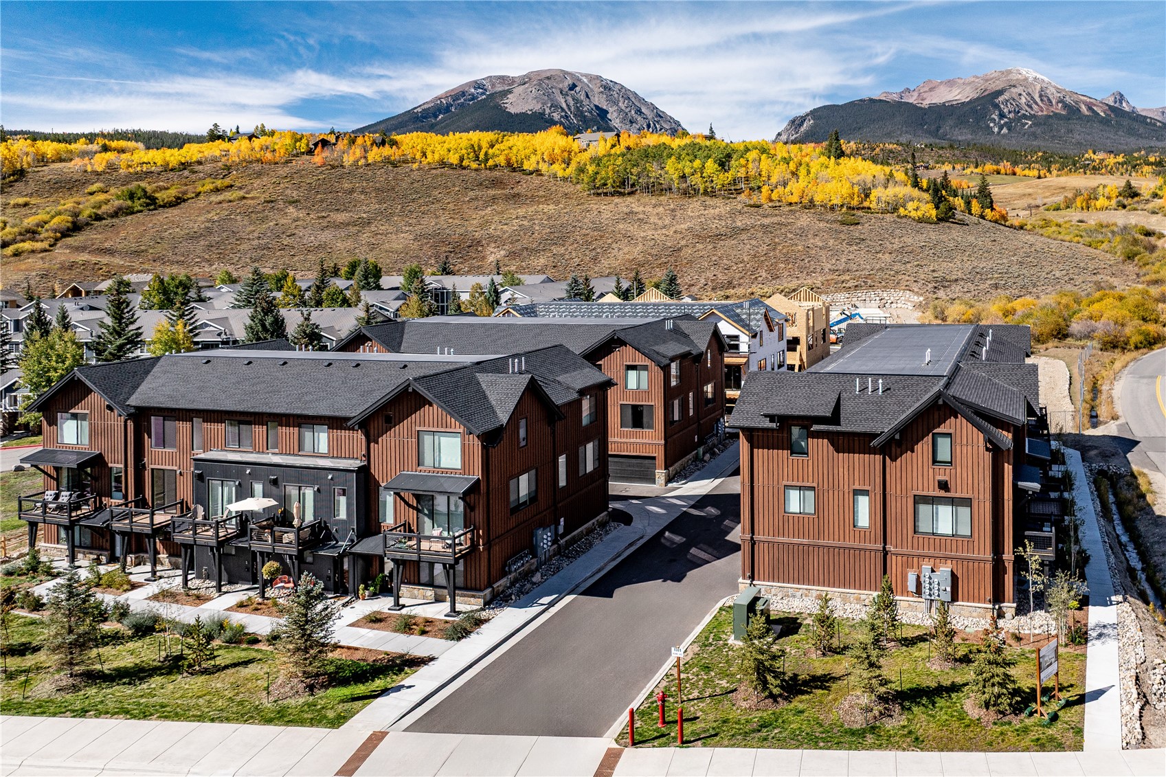 1301 Adams Avenue, Unit 128 Silverthorne, CO 80498 - Photo 22 of 27 a view of a city with tall buildings