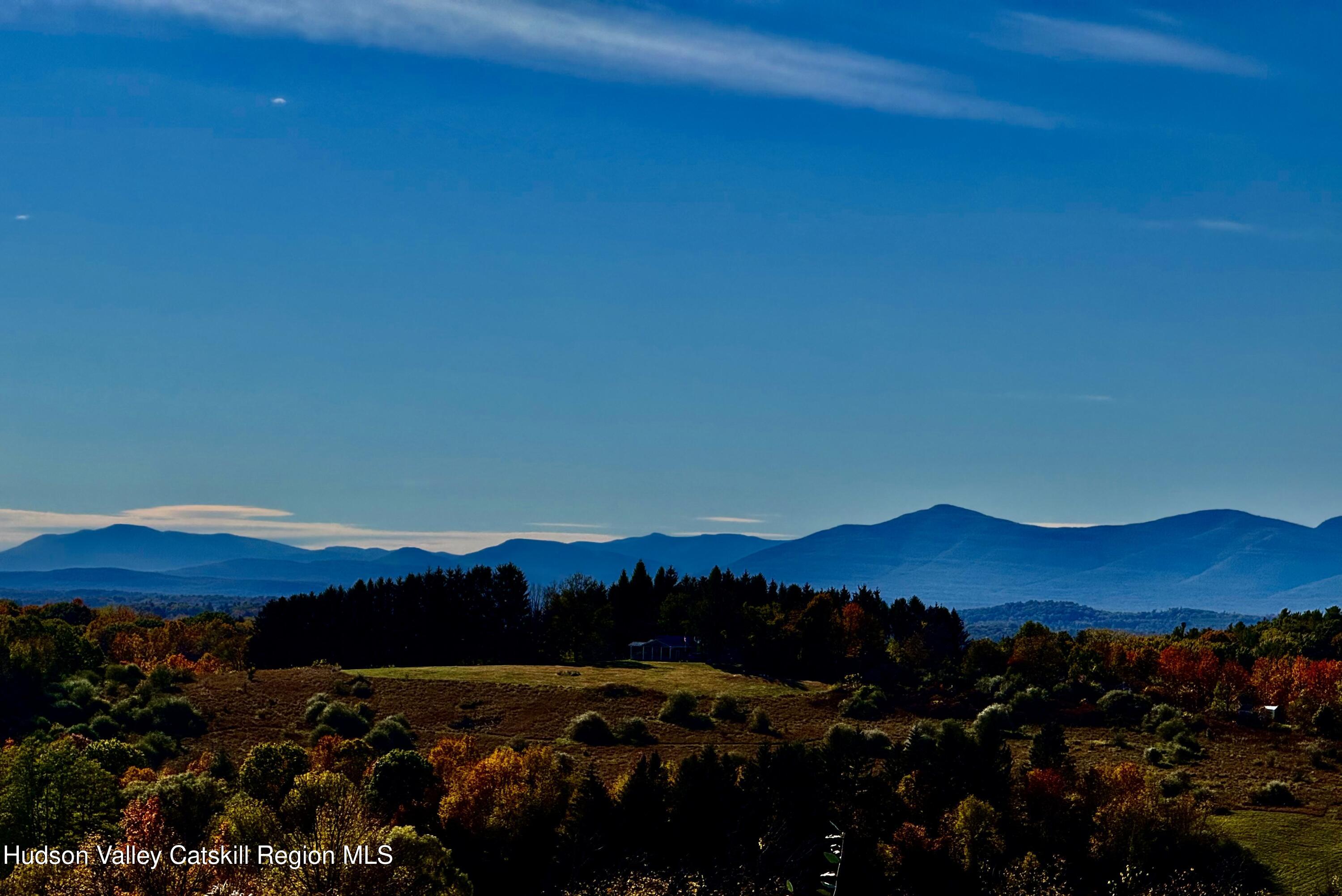a view of city and mountain