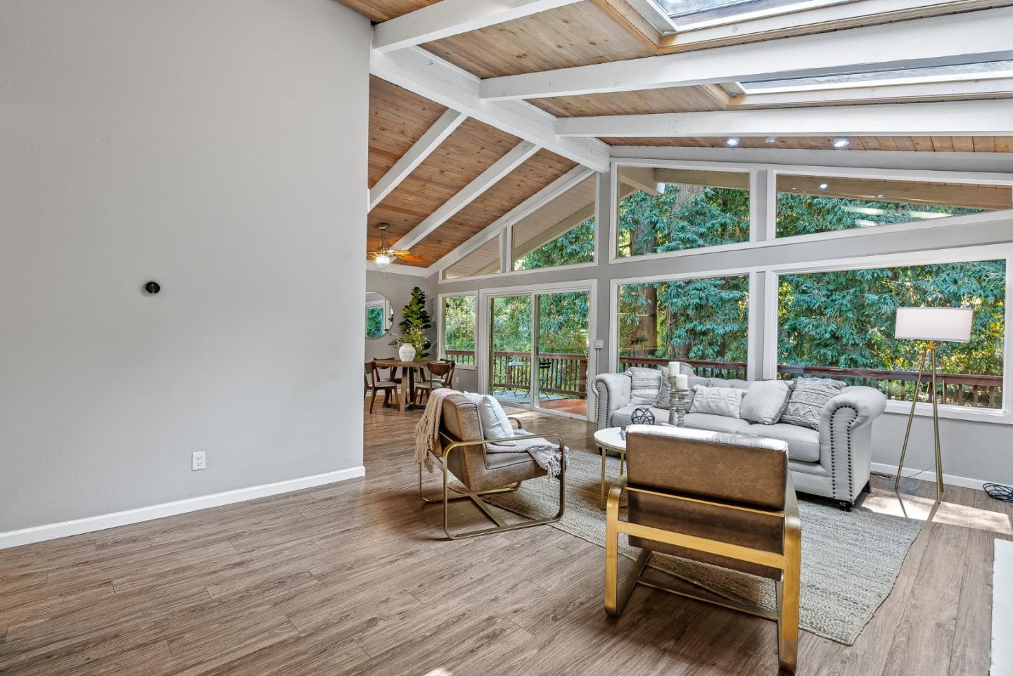 12 Crescent Drive Scotts Valley, CA 95066 - Photo 16 of 61 a living room with furniture and a floor to ceiling window