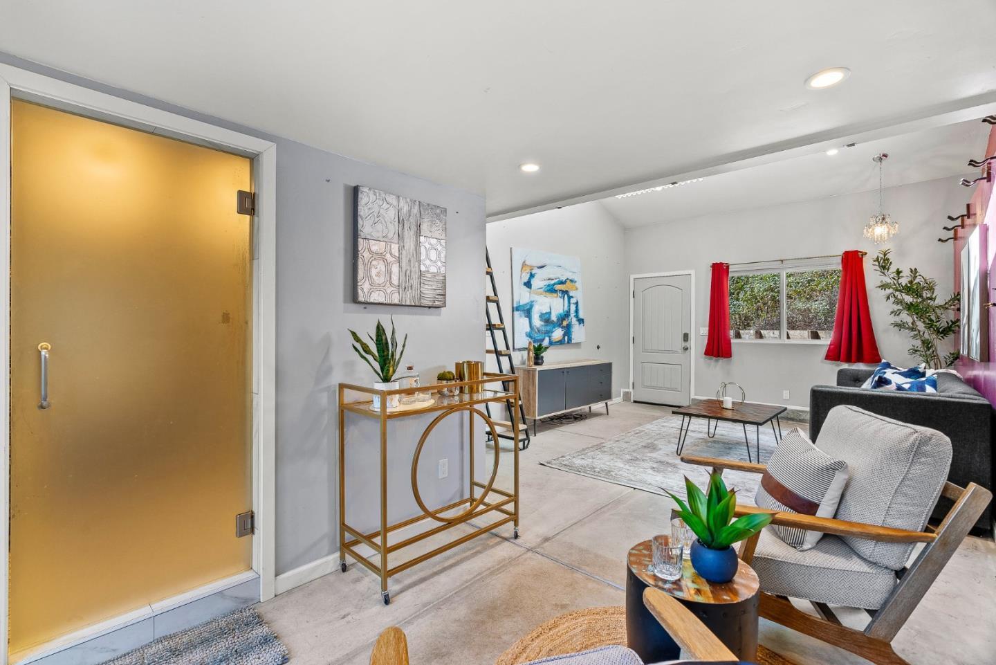 12 Crescent Drive Scotts Valley, CA 95066 - Photo 38 of 61 a view of a dining room with furniture one side kitchen view and wooden floor