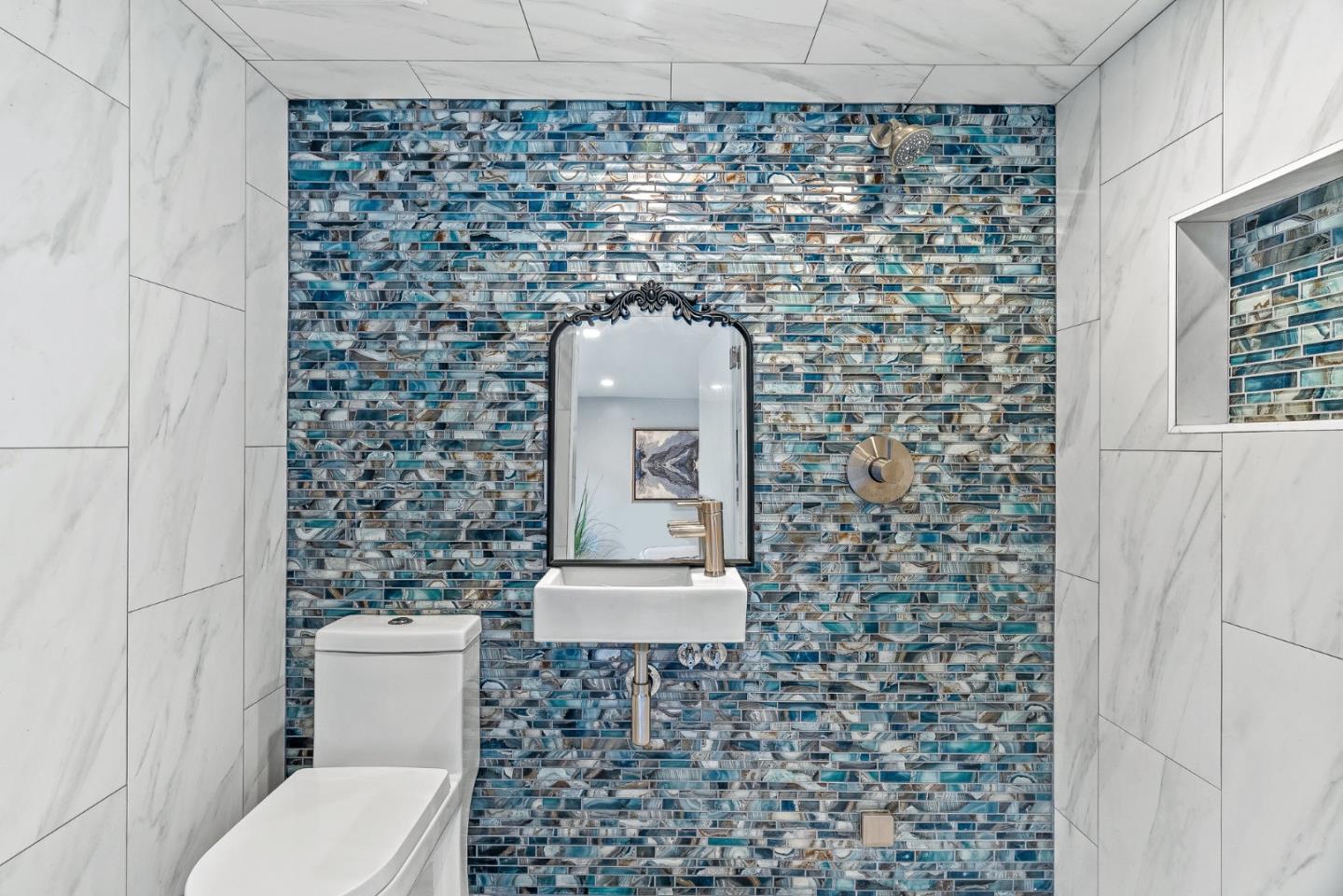 12 Crescent Drive Scotts Valley, CA 95066 - Photo 43 of 61 a bathroom with a toilet and a shower