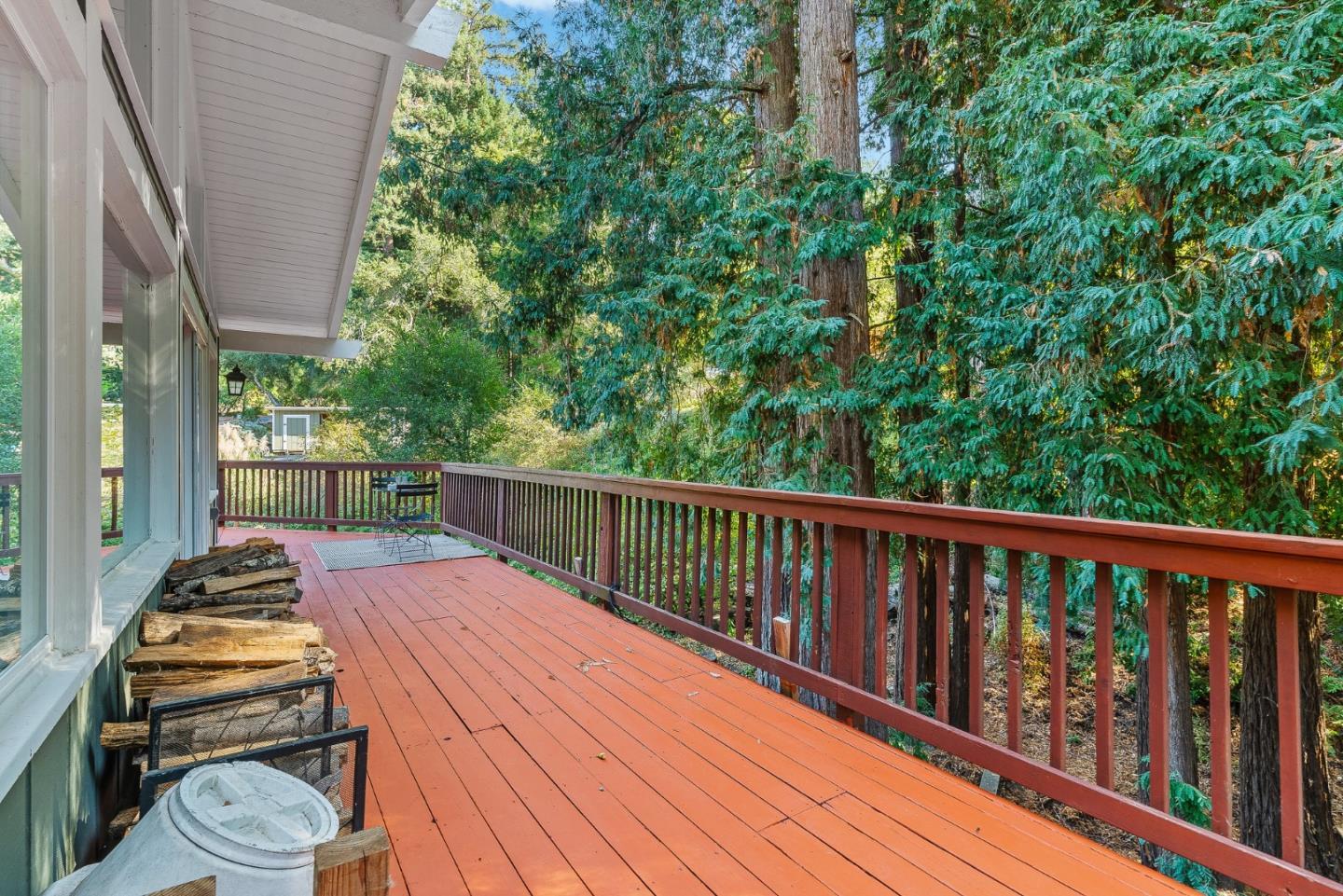 12 Crescent Drive Scotts Valley, CA 95066 - Photo 46 of 61 a view of balcony with wooden floor and outdoor seating