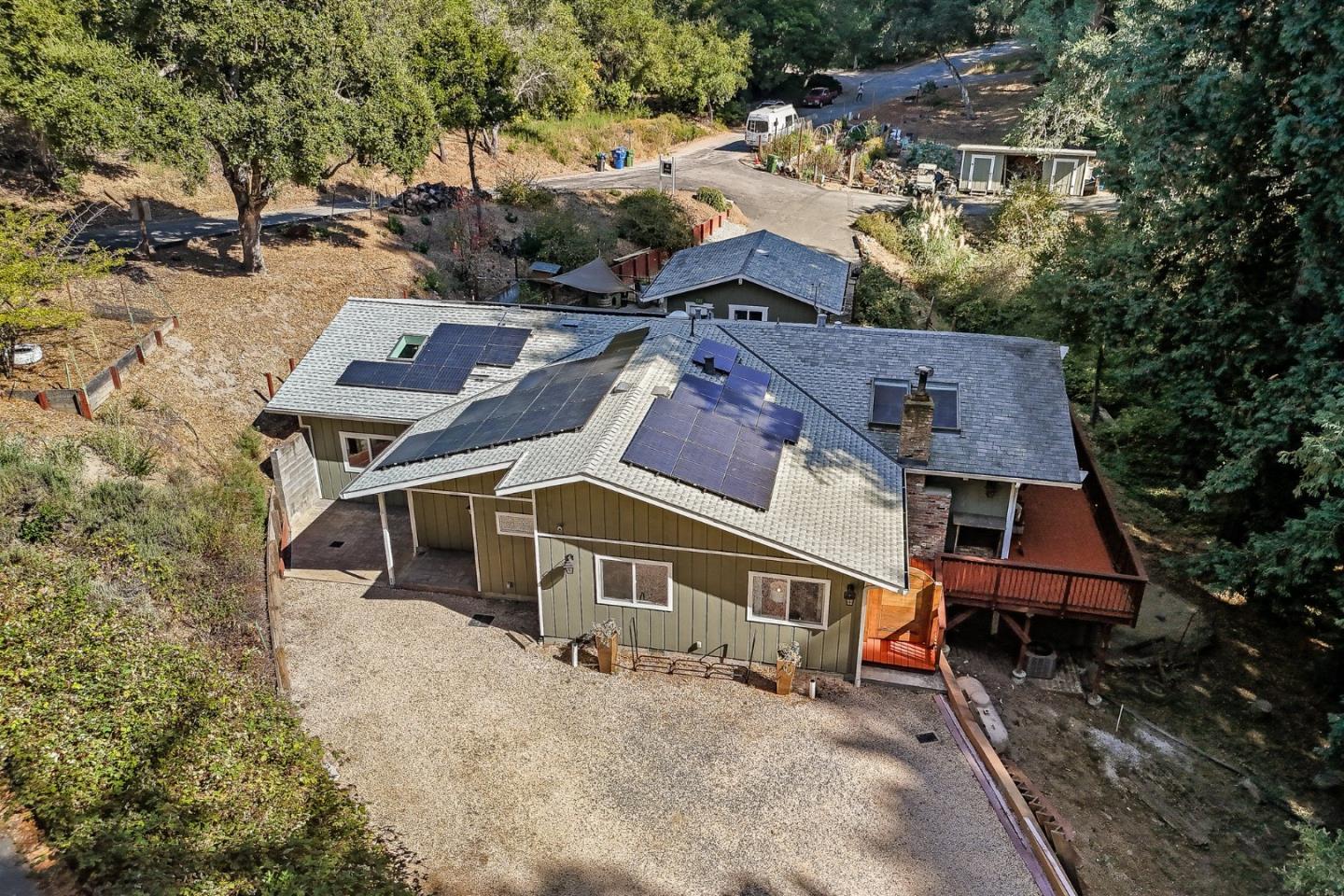 12 Crescent Drive Scotts Valley, CA 95066 - Photo 5 of 61 an aerial view of a house with a yard