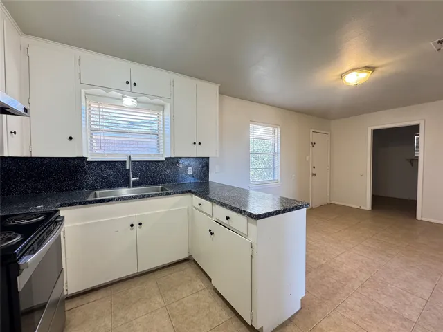 a view of a small space with window