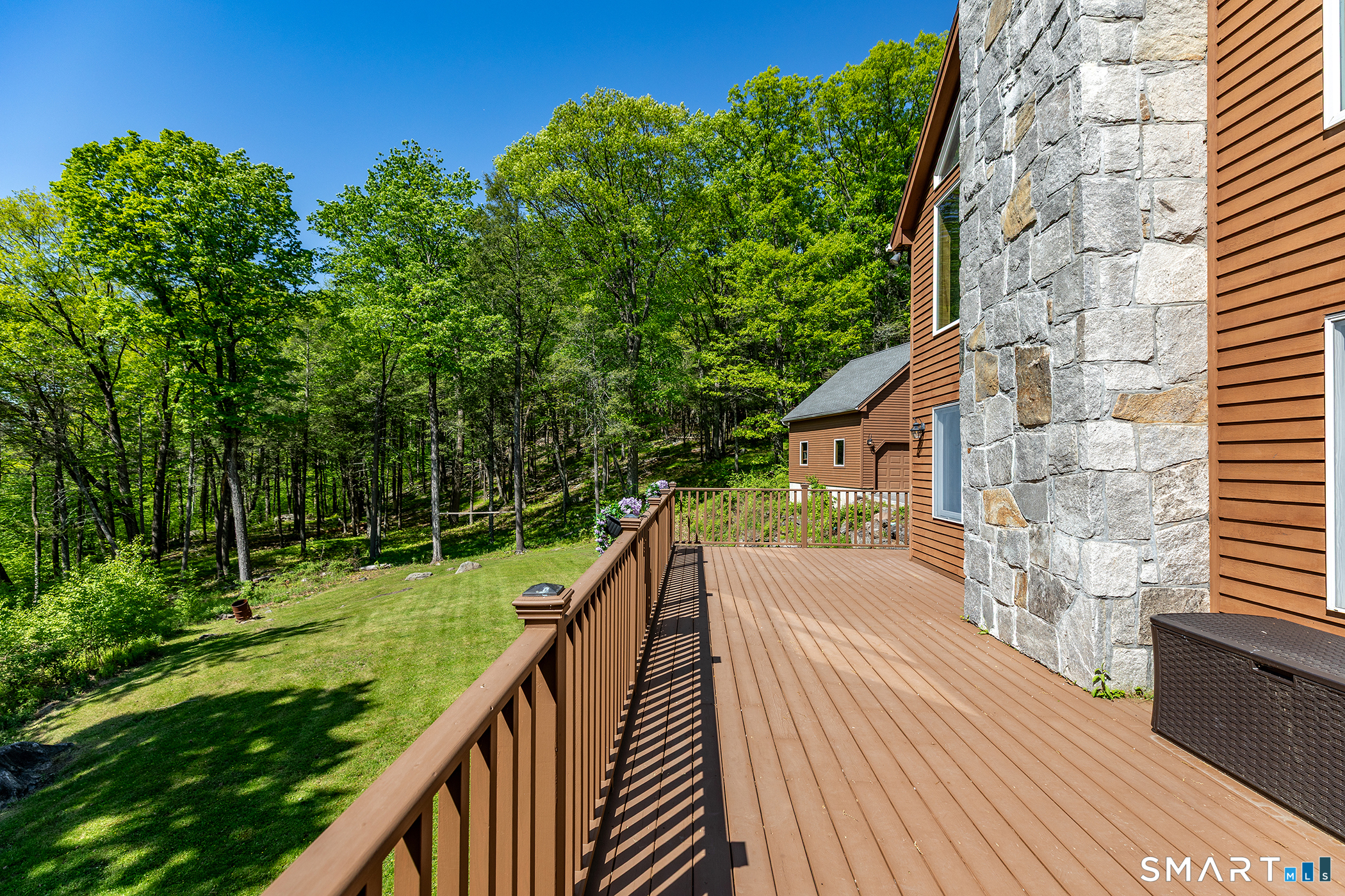 3 Old Forest Road Sherman, CT 06784 - Photo 29 of 38 a view of balcony with yard and outdoor seating