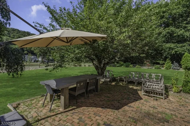 a view of outdoor space yard deck patio and outdoor seating