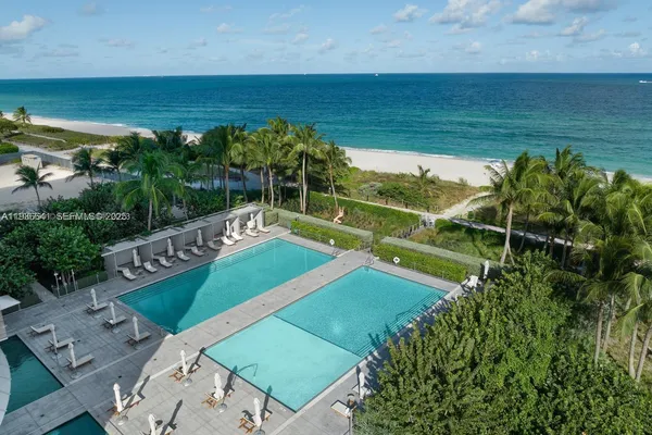 a view of an ocean and beach