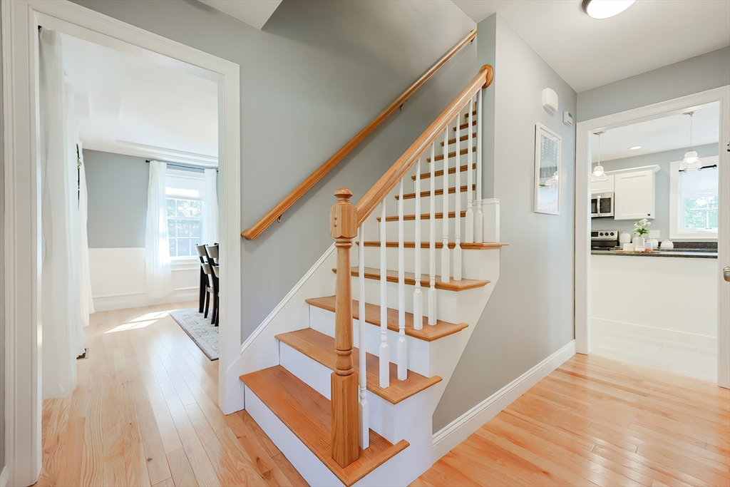 131 Pommogussett Road Rutland, MA 01543 - Photo 17 of 38 a view of entryway with wooden floor and stairs