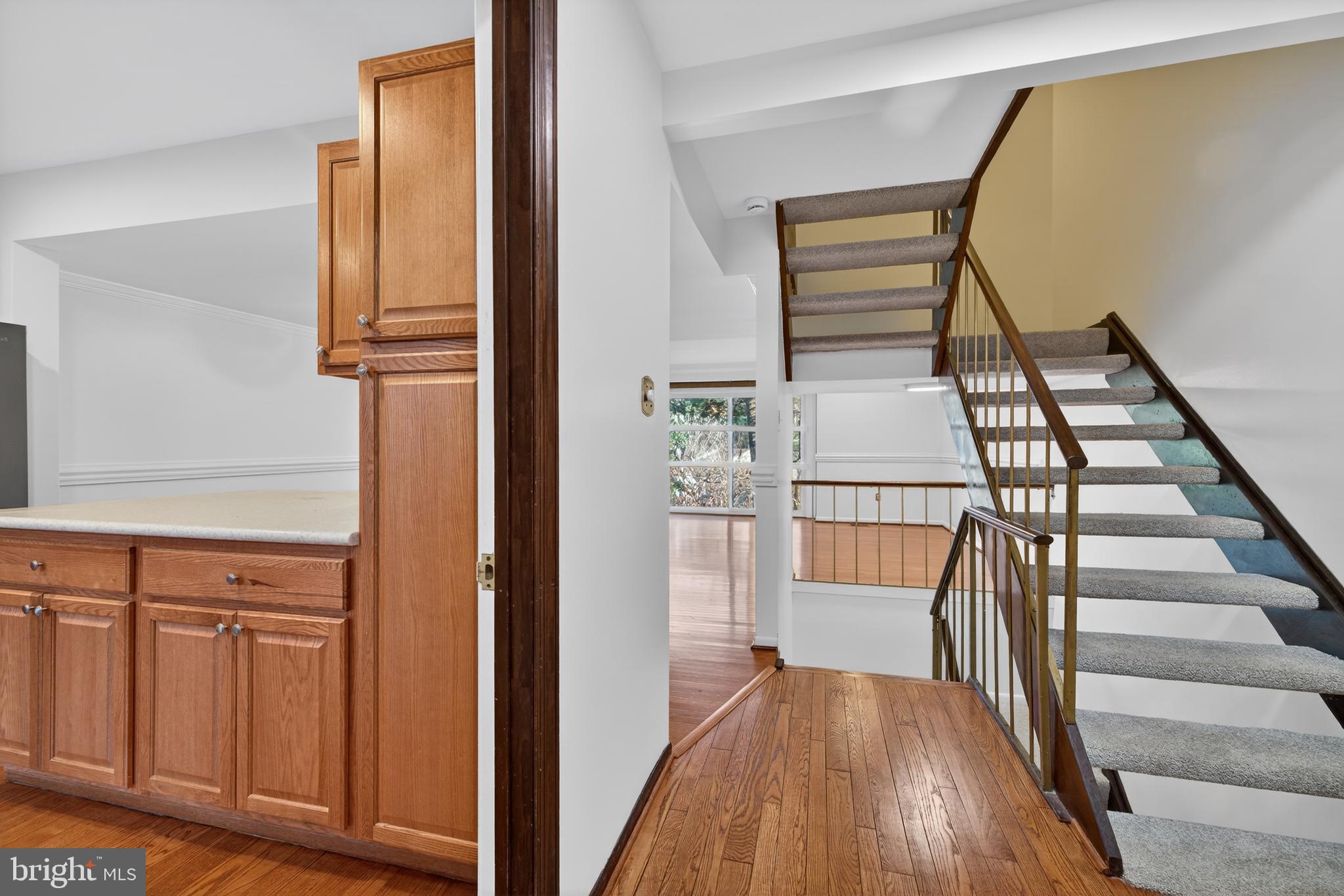 9250 Three Oaks Drive Silver Spring, MD 20901 - Photo 2 of 45 a view of entryway and hall with wooden floor