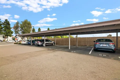 a view of outdoor space and swimming pool