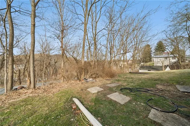 a backyard of a house