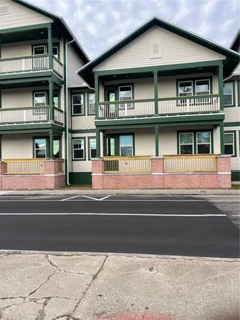 a view of a building with a window