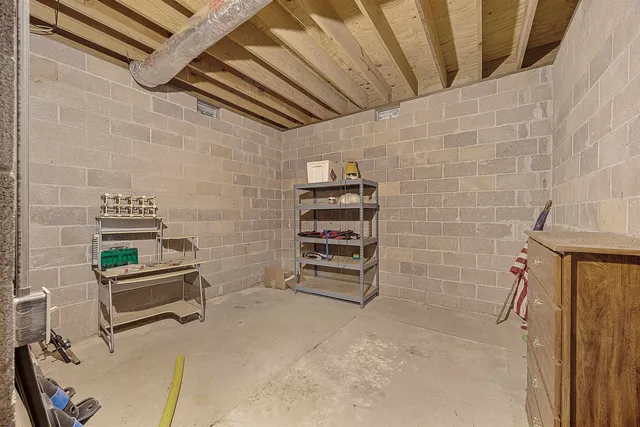 a view of storage and utility room