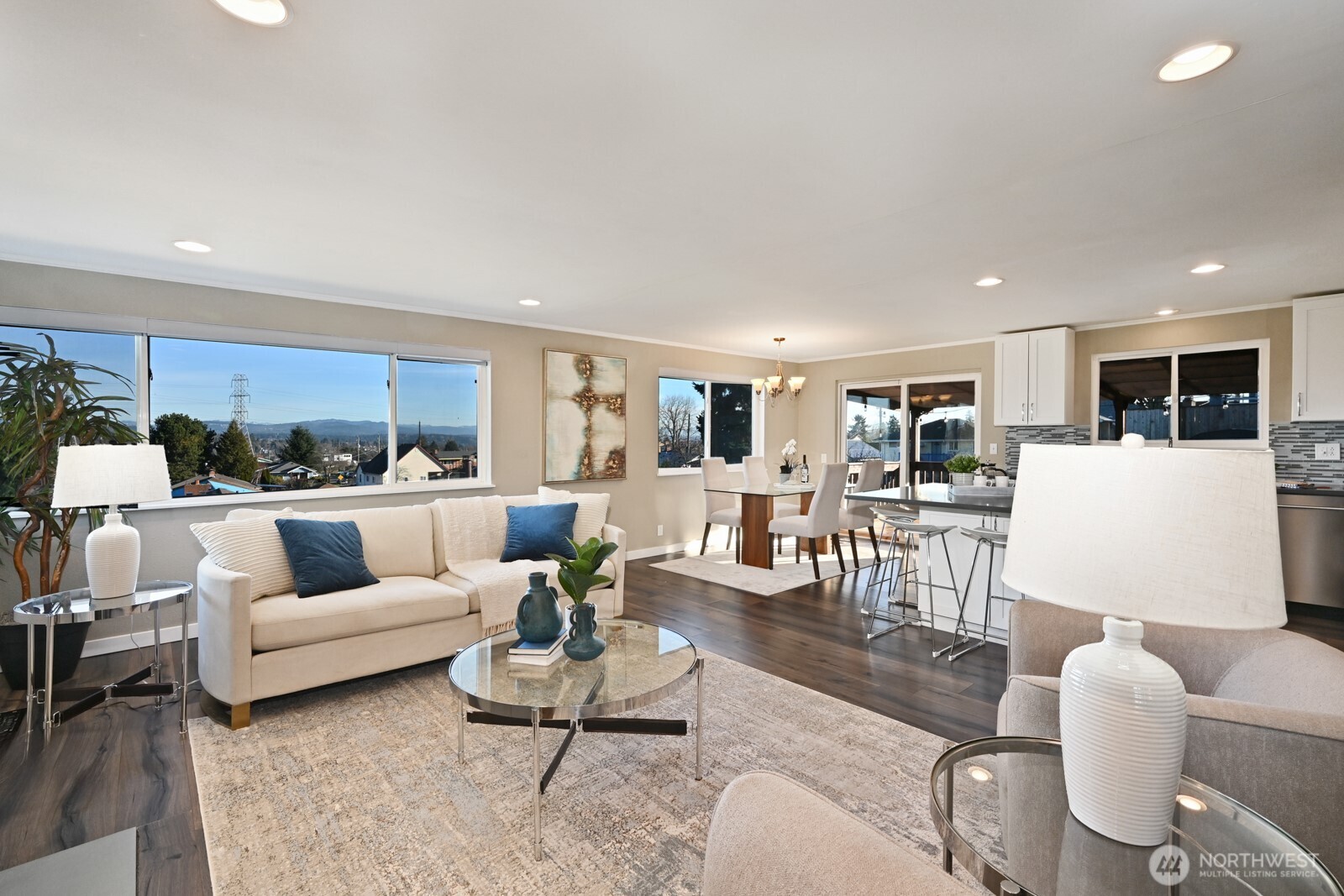 2525 South Raymond Street Seattle, WA 98108 - Photo 8 of 38 a living room with furniture and kitchen view