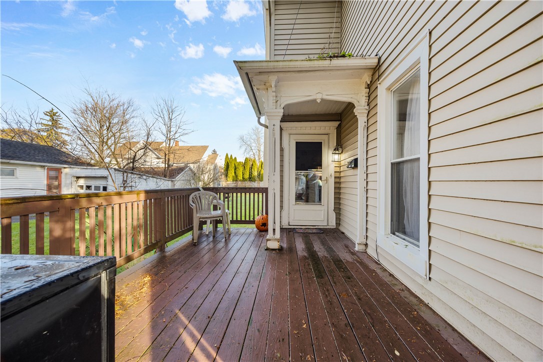 17 Jackson Street Lyons, NY 14489 - Photo 4 of 22 Downstairs porch left side