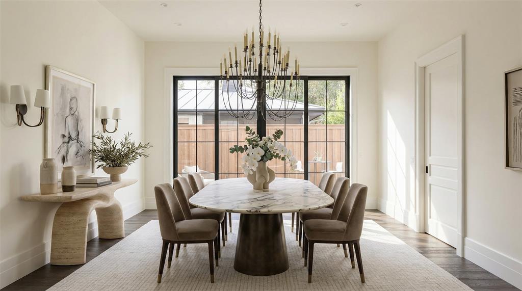 4509 Pomona Road Dallas, TX 75209 - Photo 7 of 17 a view of a dining room with furniture window and outside view