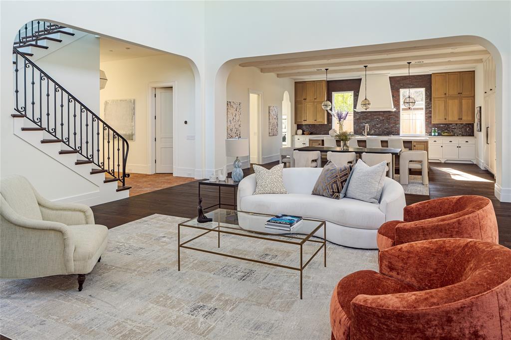 4509 Pomona Road Dallas, TX 75209 - Photo 9 of 17 a living room with furniture and a large window