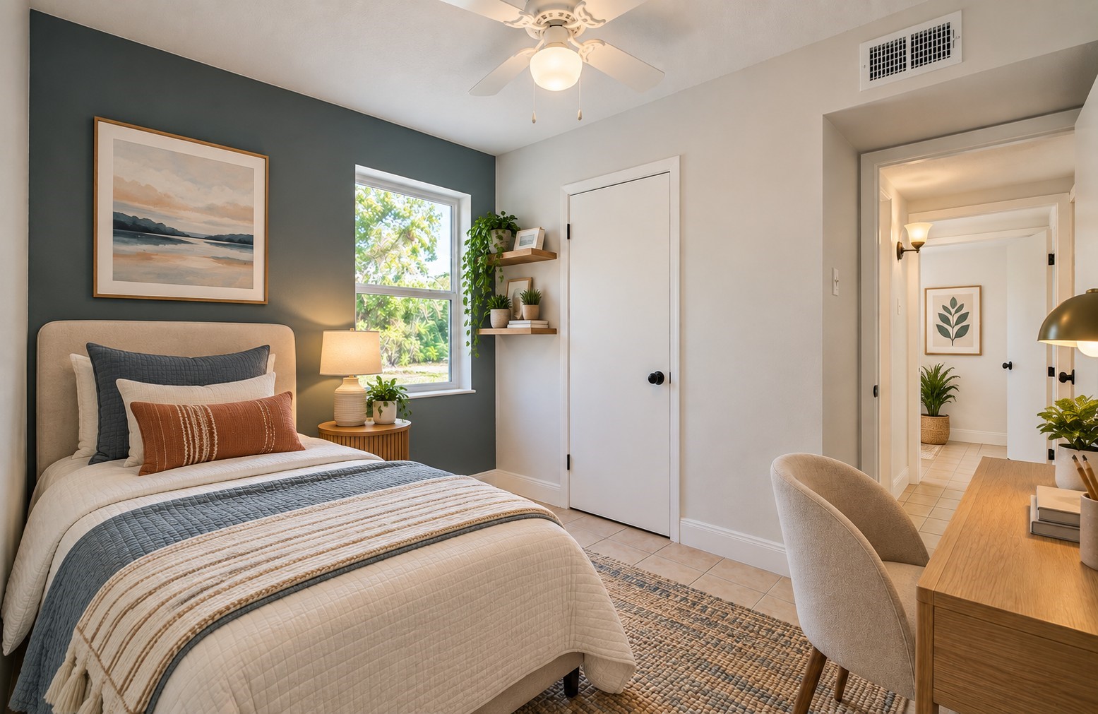 9843 Ribbonwood Street Houston, TX 77078 - Photo 18 of 24 Virtually Staged Bedroom 3