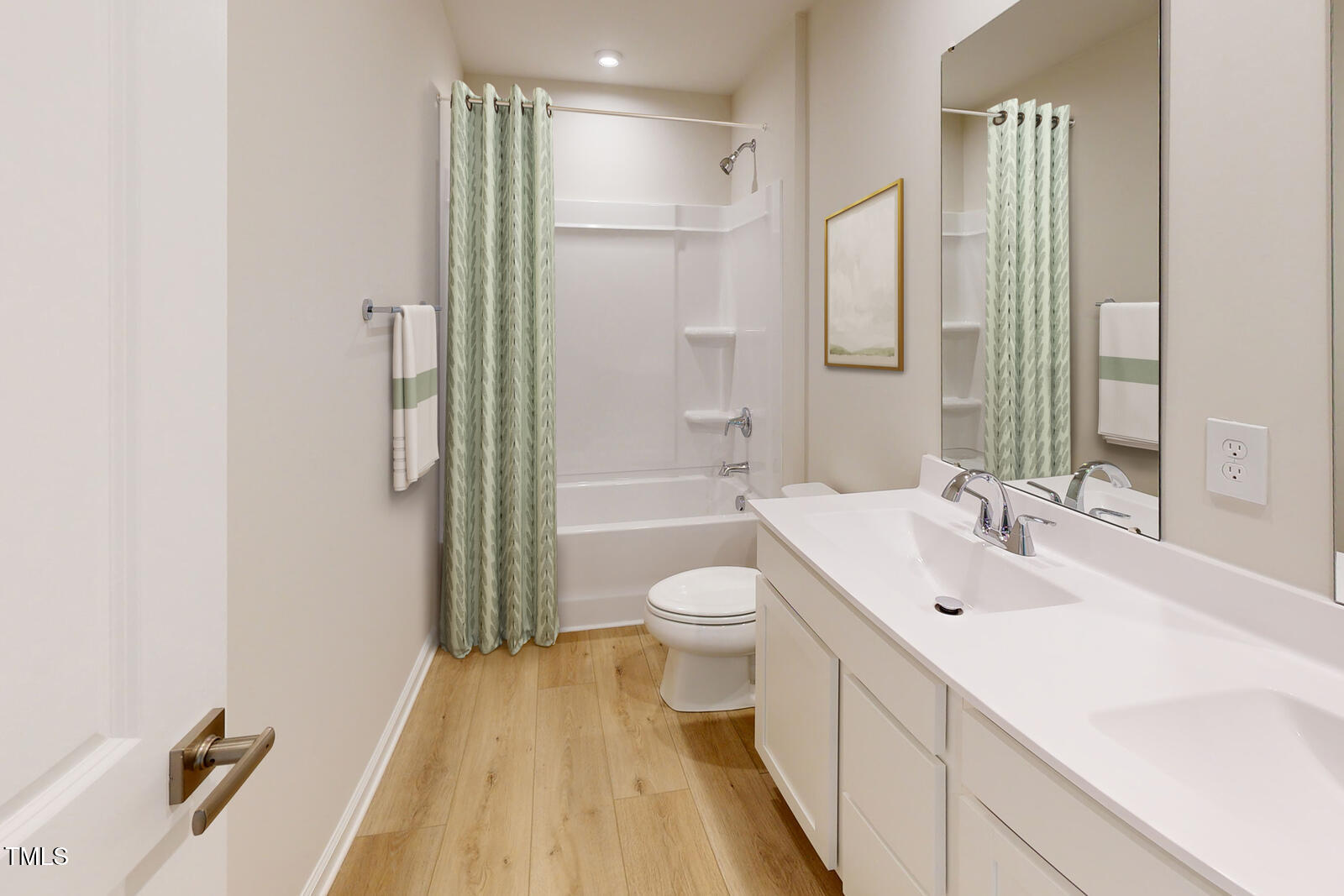 108 Cavalier Rider Run Wendell, NC 27591 - Photo 10 of 21 a bathroom with a sink a toilet and shower