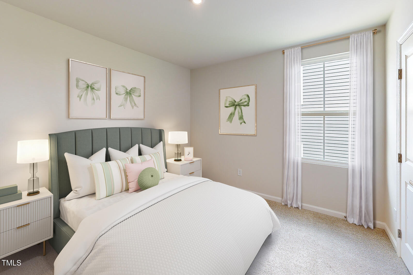 108 Cavalier Rider Run Wendell, NC 27591 - Photo 13 of 21 a bedroom with bed and wall painting with wooden floor