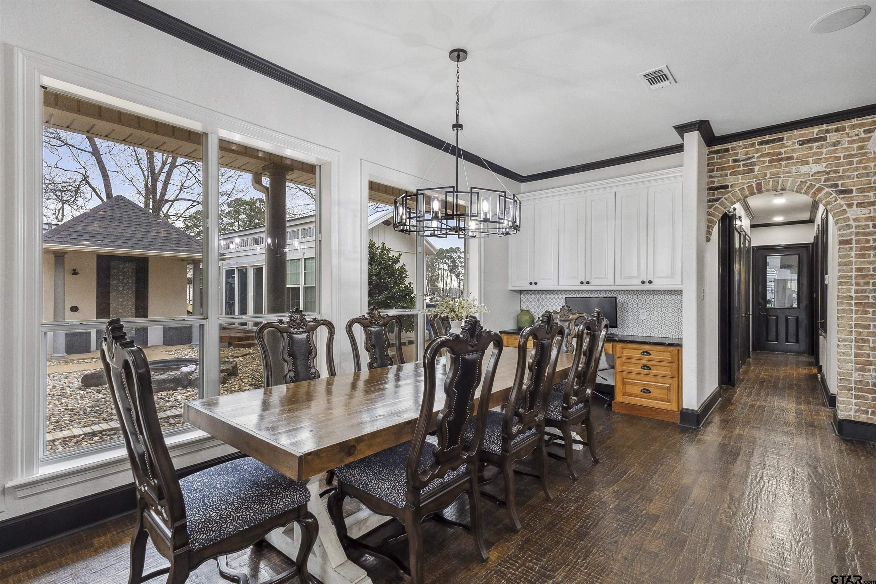 17729 Southpoint Road Whitehouse, TX 75791 - Photo 36 of 48 a view of a dining room with furniture window and wooden floor