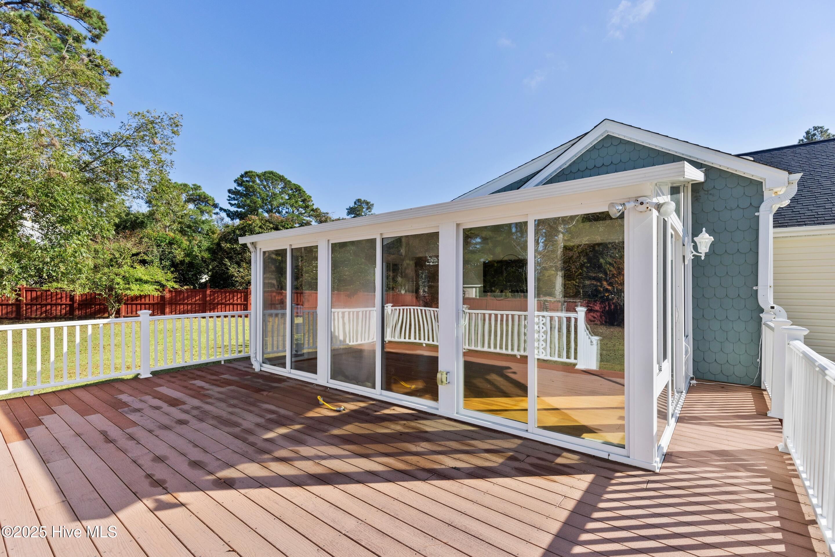 1501 Field View Road Wilmington, NC 28411 - Photo 53 of 57 Large back deck with trex decking, gas hookup for a grill. Perfect for entertaining!
