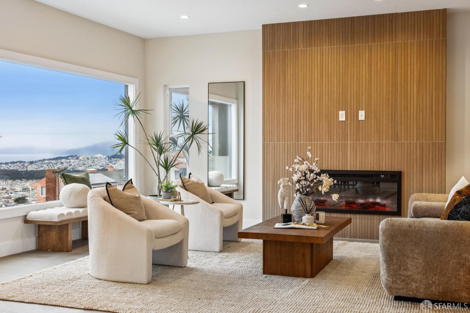 2024 15th Avenue San Francisco, CA 94116 - Photo 28 of 99 a living room with furniture and a fireplace