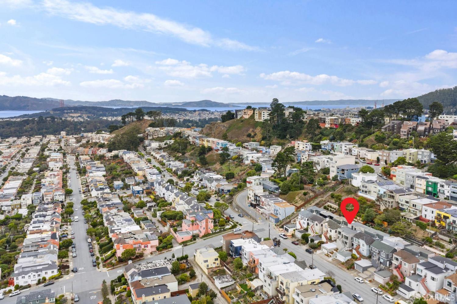 2024 15th Avenue San Francisco, CA 94116 - Photo 98 of 99 an aerial view of residential building and city