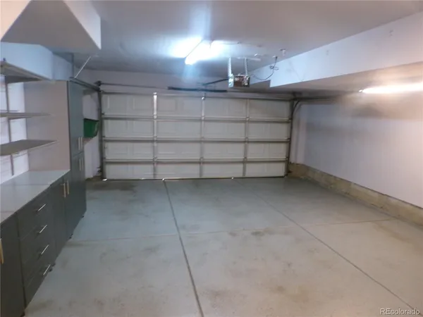 a view of a garage