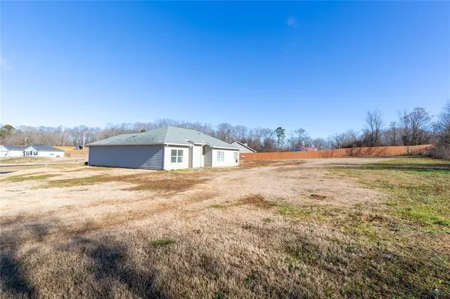 a view of a terrace with a garden