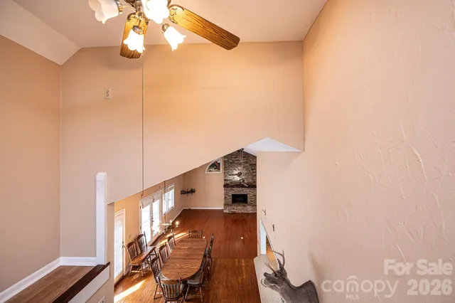 a view of trees and city view