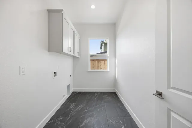 a view of a hallway with closet