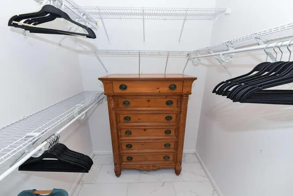 a view of walk in closet