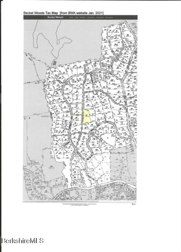 Lot 87 Woodmere Road Becket, MA 01223 - Photo 10 of 12 Becket Woods Map copy