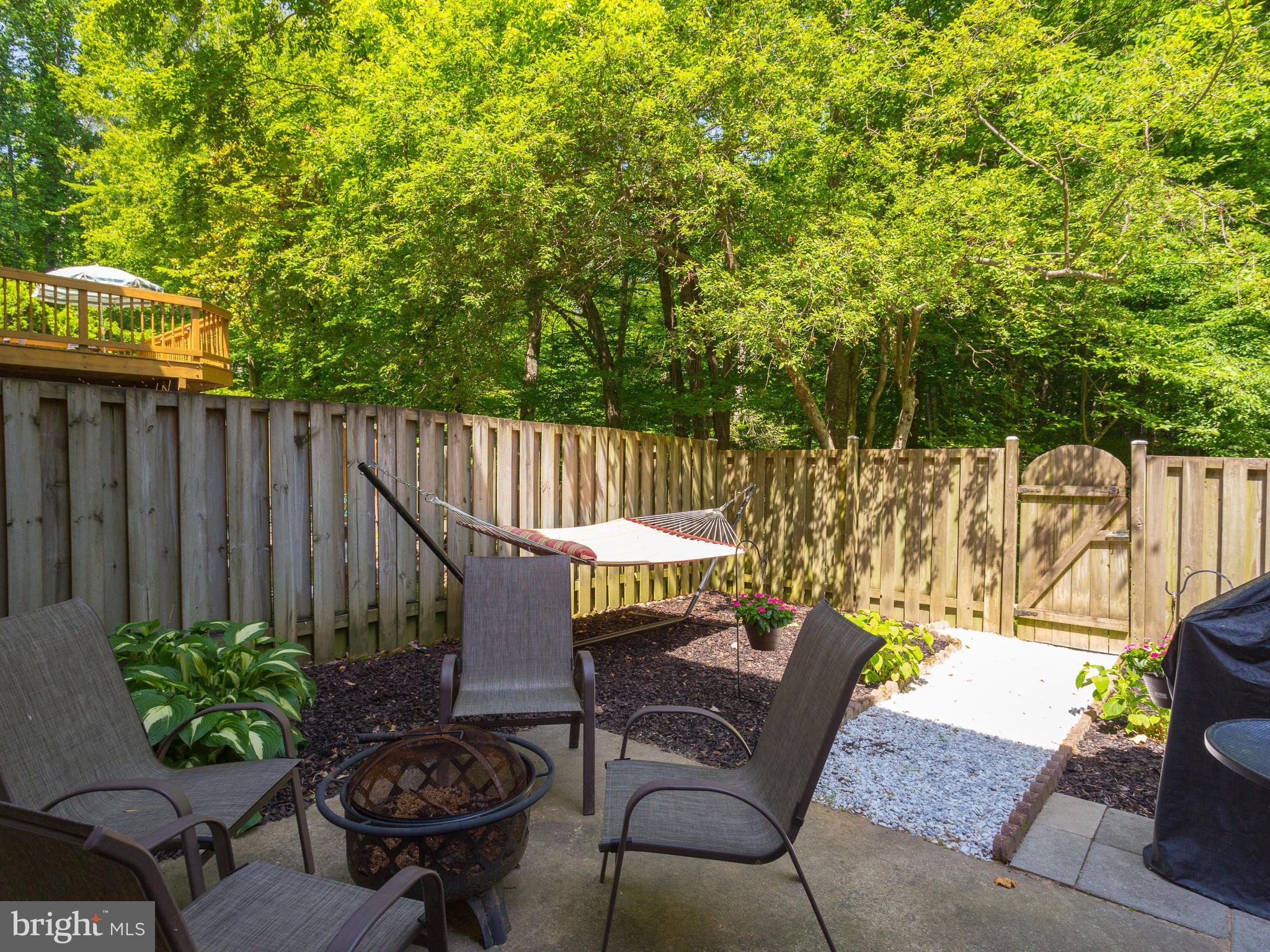 5698 Kirkham Court Springfield, VA 22151 - Photo 23 of 29 Fenced Back Yard Backing to Woods