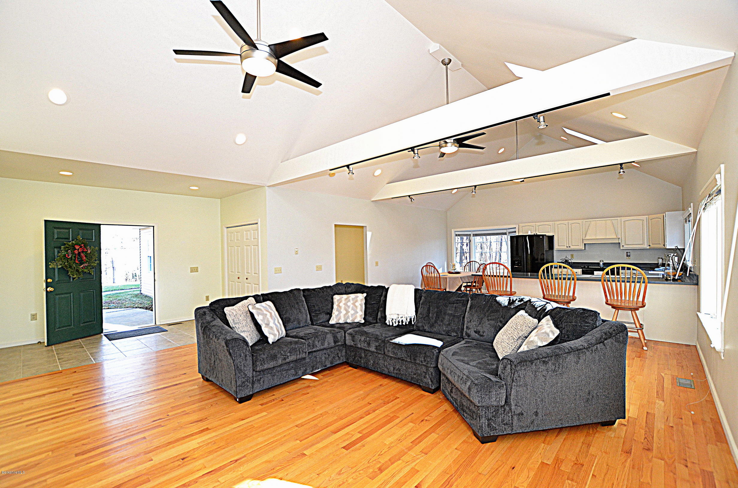 2307 Jacobs Ladder Road Becket, MA 01223 - Photo 3 of 55 a living room with furniture and a wooden floor