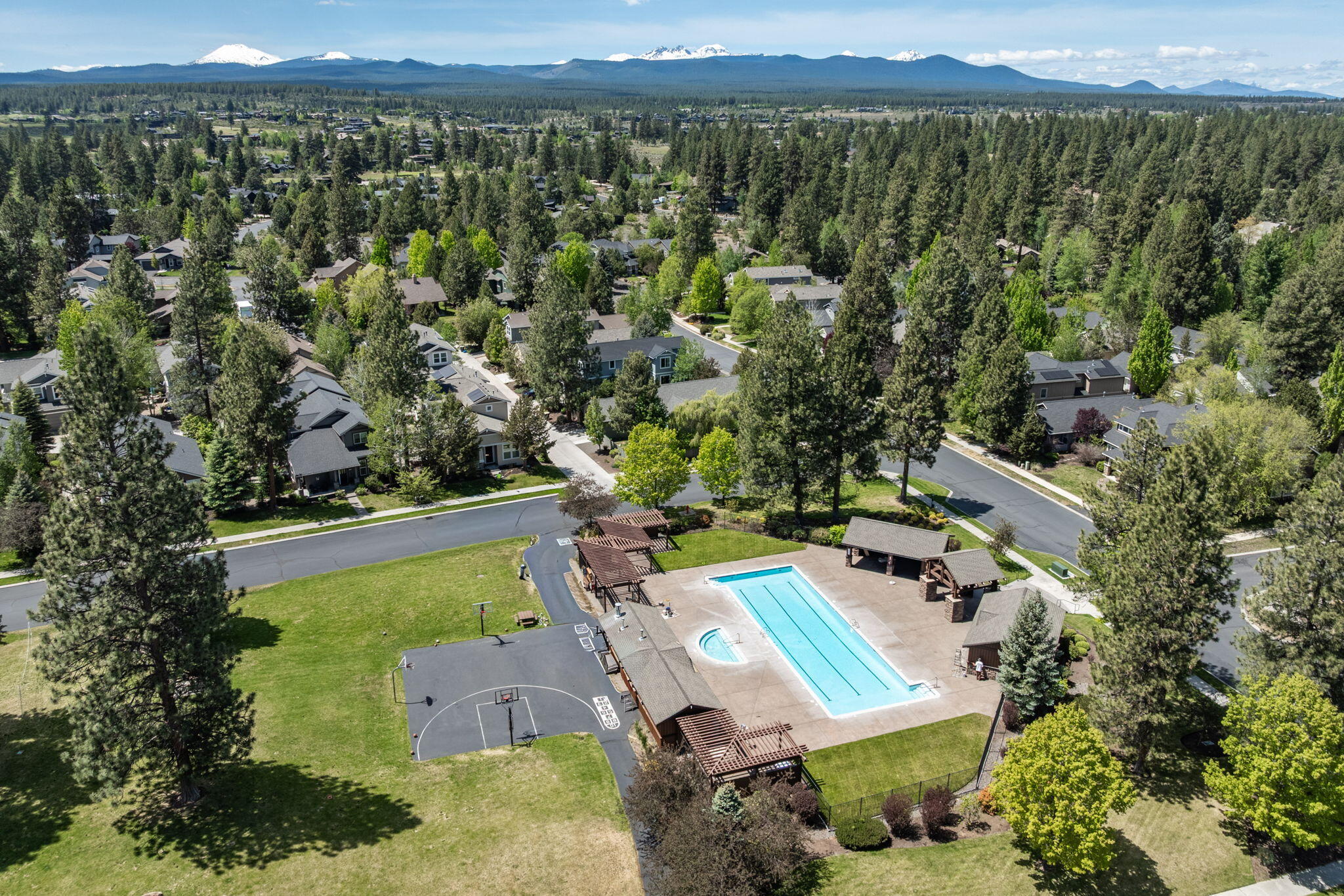 19307 Blue Lake Loop Bend, OR 97702 - Photo 55 of 58 an aerial view of a house with a yard