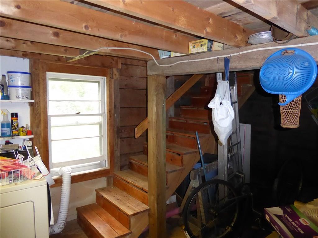 132 Hog Bay Road Franklin, ME 04634 - Photo 25 of 35 Barn's Interior: Stairs to the...