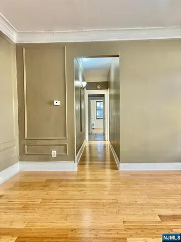 a view of a bathroom with a tub